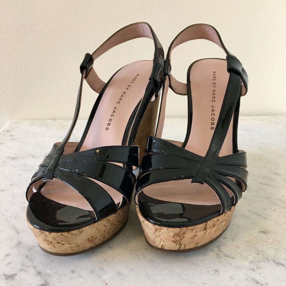 Marc by Marc Jacobs women’s cork sling back wedge